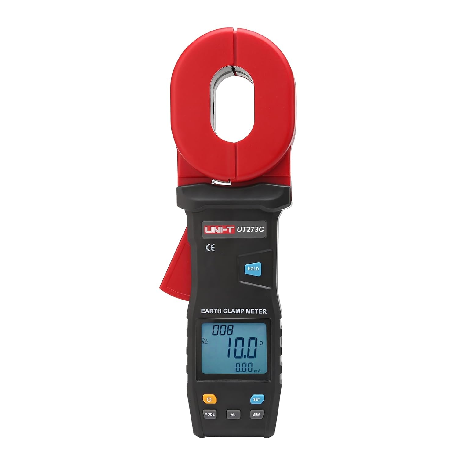UNI-T UT273C Digital Clamp Ground Resistance Tester;.0.01-1200Ω,500 Sets of Data Storage/USB Data Transfer Ground Earth Resistance Meter
