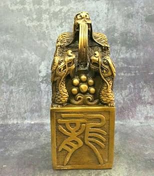 竜亀  印  玉璽の  置物  工芸品 美術品 竜亀 印 玉璽の 置物 工芸品 美術品