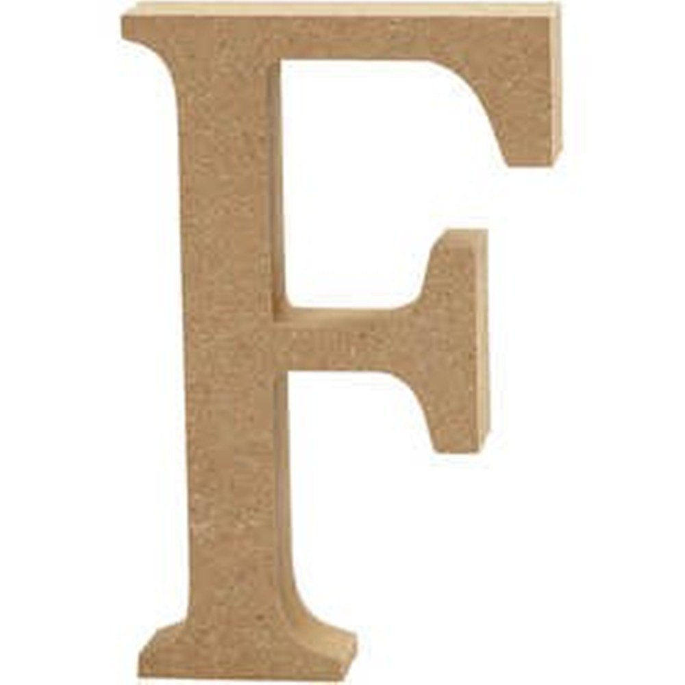 13cm Large Wooden MDF Letter Shape to Decorate - F | Wood Shapes for Crafts