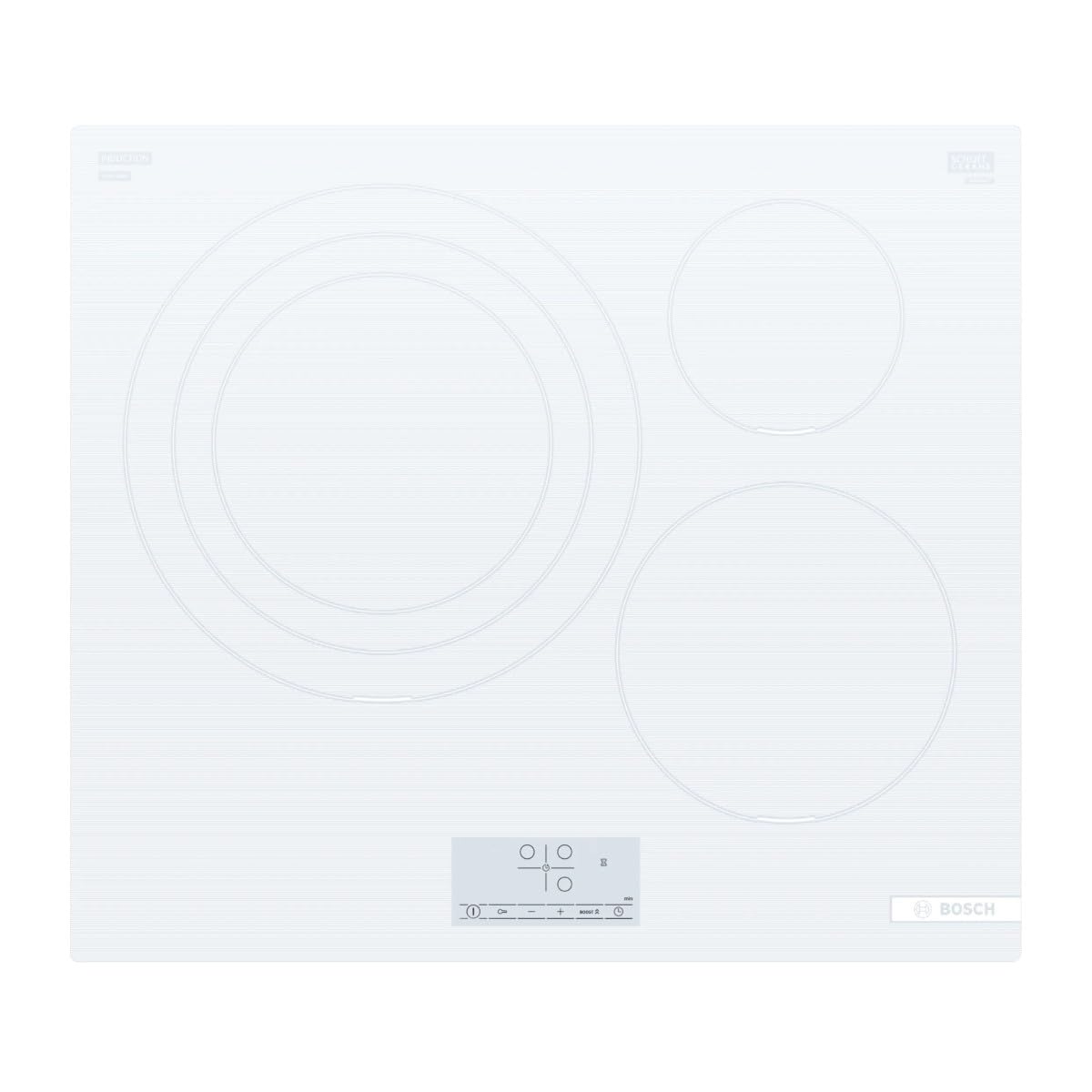 Bosch - Piano cottura a induzione, 60 cm, Serie 4, Funzione Sprint, Bianco, PID612BB1E