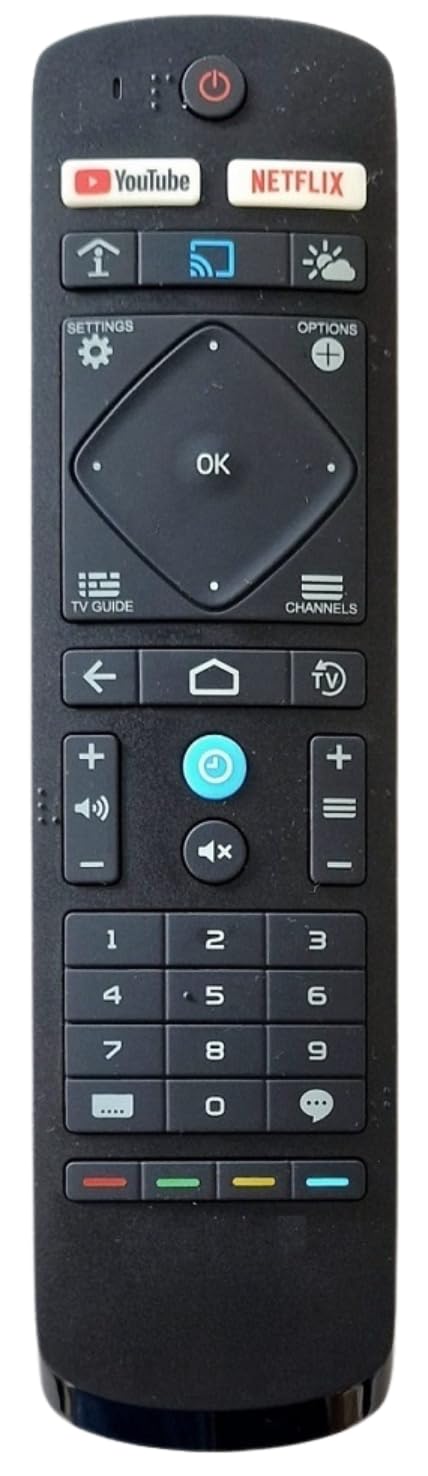 Telecomondo Di Ricambio Per TV Philips Con Tasto Netflix, Modello 398GR08BEPHN0012HT, Plug And Play - 2