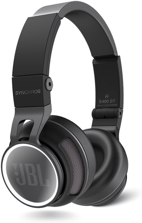 JBL Synchros S400BT Premium Wireless On-Ear Bluetooth NFC Stereo Audio Headphones with Carry Case - Black
