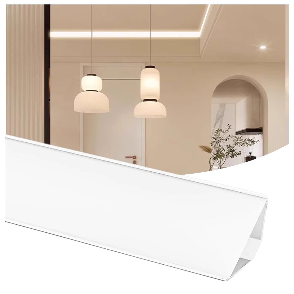 Photo 1 of DGLILUAN LED Channel Aluminum Crown Moulding - White (6 Pack)
