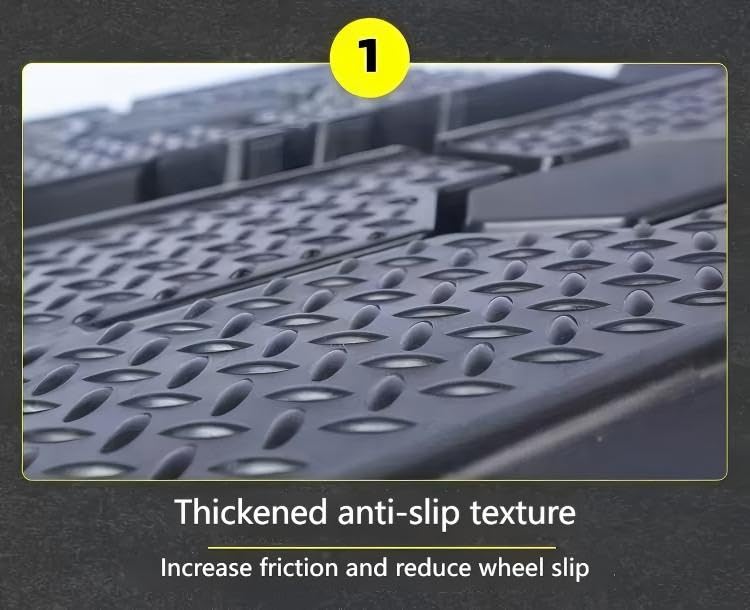 Rampas para autos 2 pcs con tope de neumático portátil miniatura 3