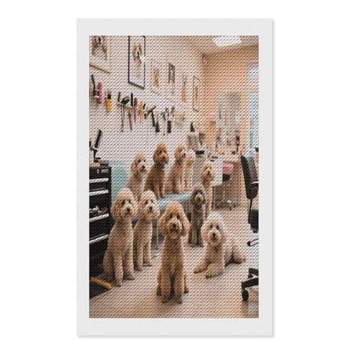 Peinture diamant caniche FekiLoot kit anti-stress pour adulte débutant DIY
