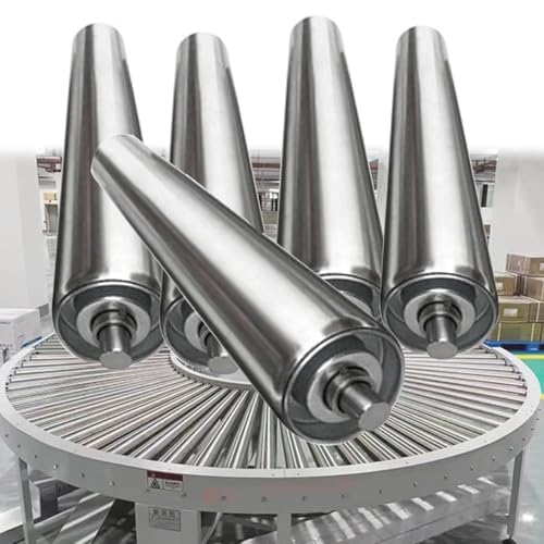 Rouleaux de convoyage acier galvanisé Ø38mm pour table gravitaire et transit entrepôt 850mm