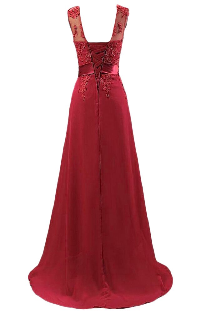 Spitze Applikationen Damen Kleid Abend Party Abschlussball