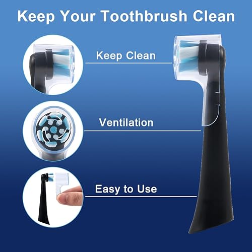 Miniatura 3 de Fundas para cepillos de dientes para cabezales de cepillo iO, fundas para cabezales de cepillo de dientes iO para máxima limpieza, cuidado suave y
