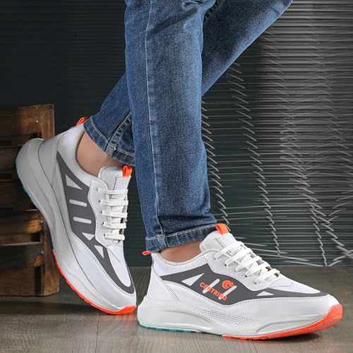 Image of Centrino Trendy Sneakers for Man | Casual Shoes for Men Stylish | Lightweight Lace-Up Canvas Walking Shoes | Cushioned Insole | Breathable Comfortable | Anti-Skid Sole | Premium Mens Sneaker Shoes (6831)