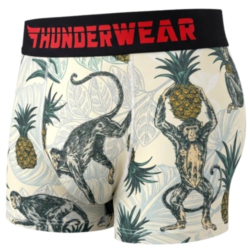 Mens Underwear Cooling Quick Dry Trunks The Ballroom Patented Pouch Anti-Chafe Moisture Wicking Performance Underpants - MONKEY BUSINESS M