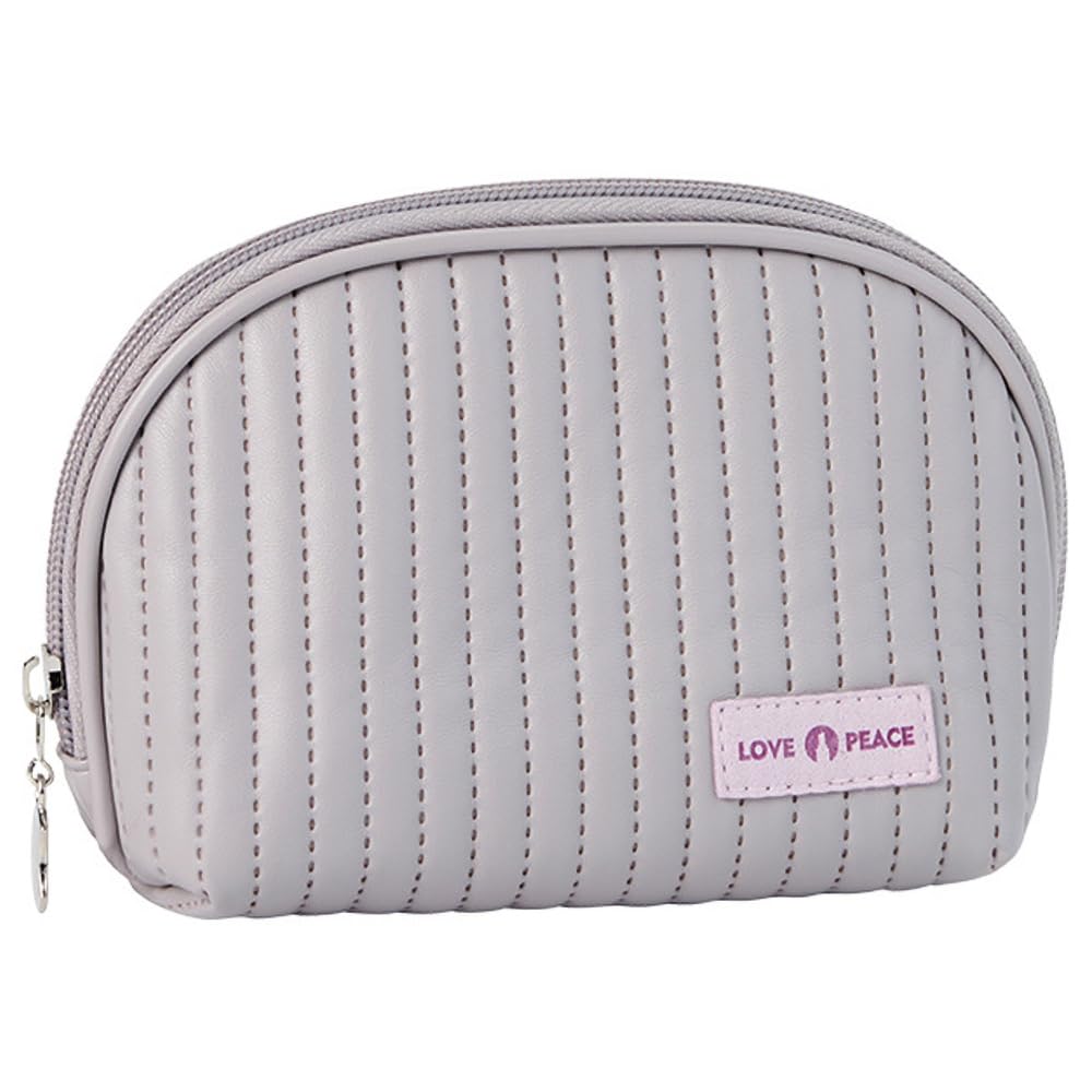 kamumanni Mini Makeup Bag, Cute Cosmetic Pouch for Handbag, Handy Beauty Bag for Women and Girls, Minimalism Makeup Pouch, Light Purple