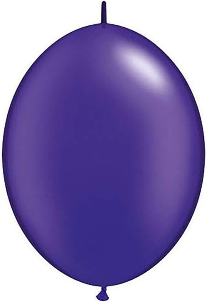 Qualatex 12" Pearlized Quartz Purple Quicklinks Latex Balloons (50ct)