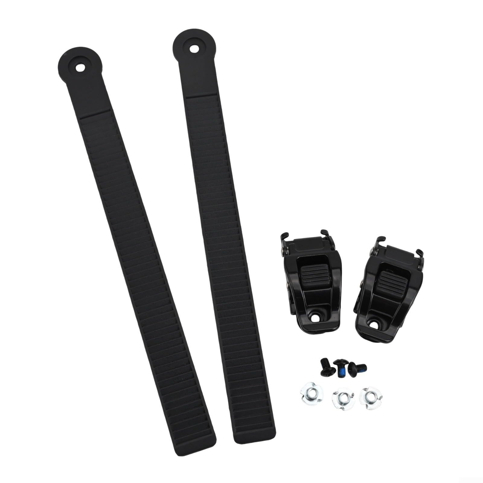 2 cinghie di ricambio per snowboard con 2 fibbie con viti per un maggiore supporto per snowboard e pattini a rotelle, ideali per gli appassionati di snowboard (225 x 20 mm)
