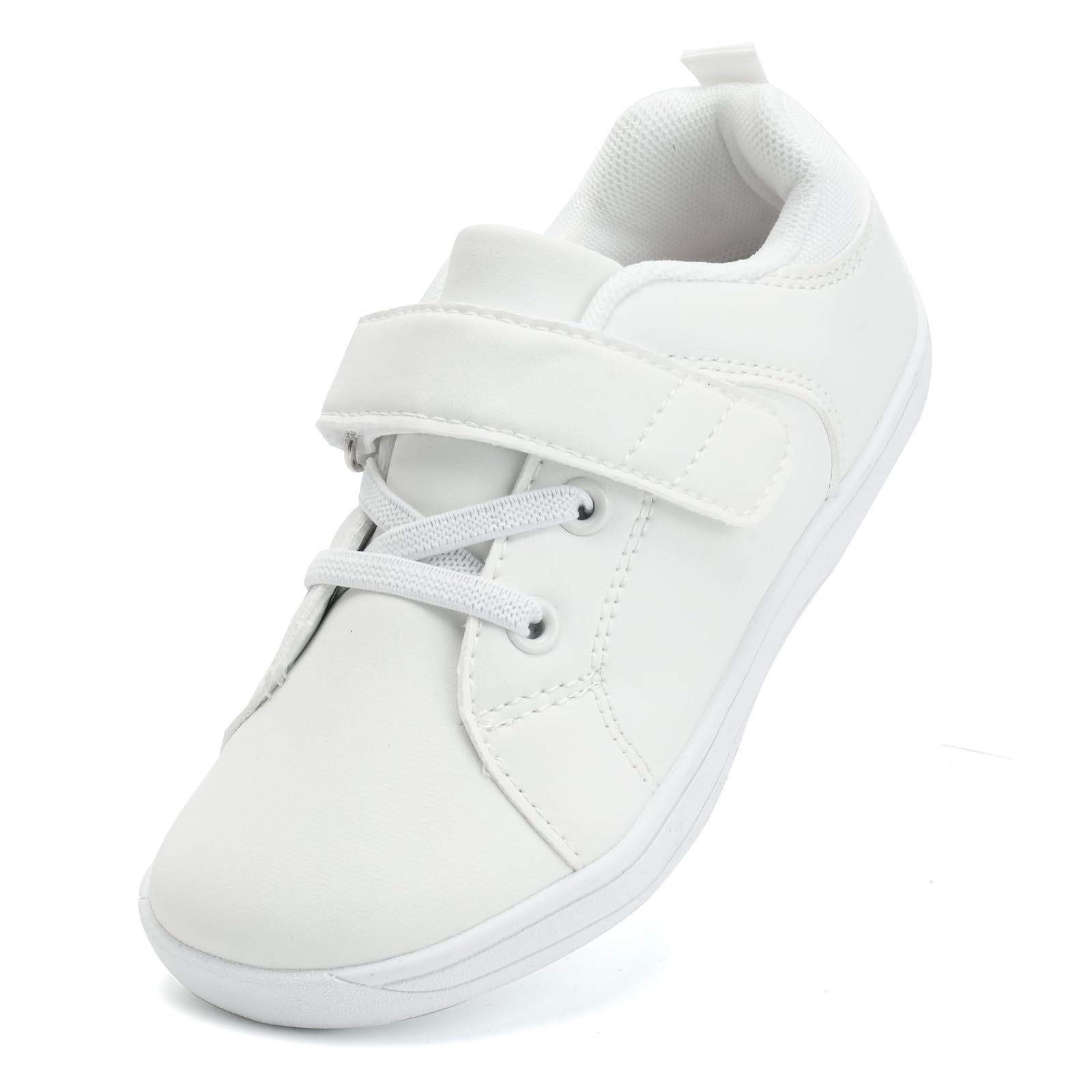 Calzado Descalzos Niños Niñas Amplia para Barefoot Exterior Interio Ligeros y Deporte Transpirables Zapatillas de Trail Minimalistas(Blanco, 25EU)