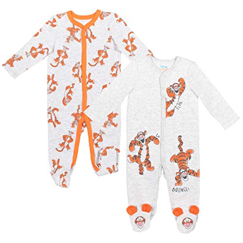 Image of Disney Baby Boys' 2-Pack Footed One-Piece Sleep N' Play Newborn to Infant