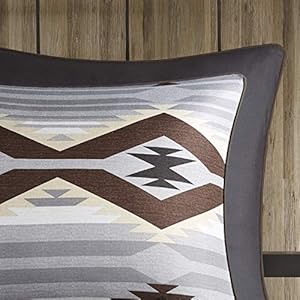 Woolrich Rustic Lodge Cabin Comforter Set - All Season Down Alternative Warm Bedding Layer and Matching Shams, Oversized Cal King, Bitter Creek, Grey/Brown Woolrich Rustic Lodge Cabin Comforter Set All Season Down Alternative Warm Bedding Layer and Matching Shams Oversized Cal King Bitter Creek GreyBrown