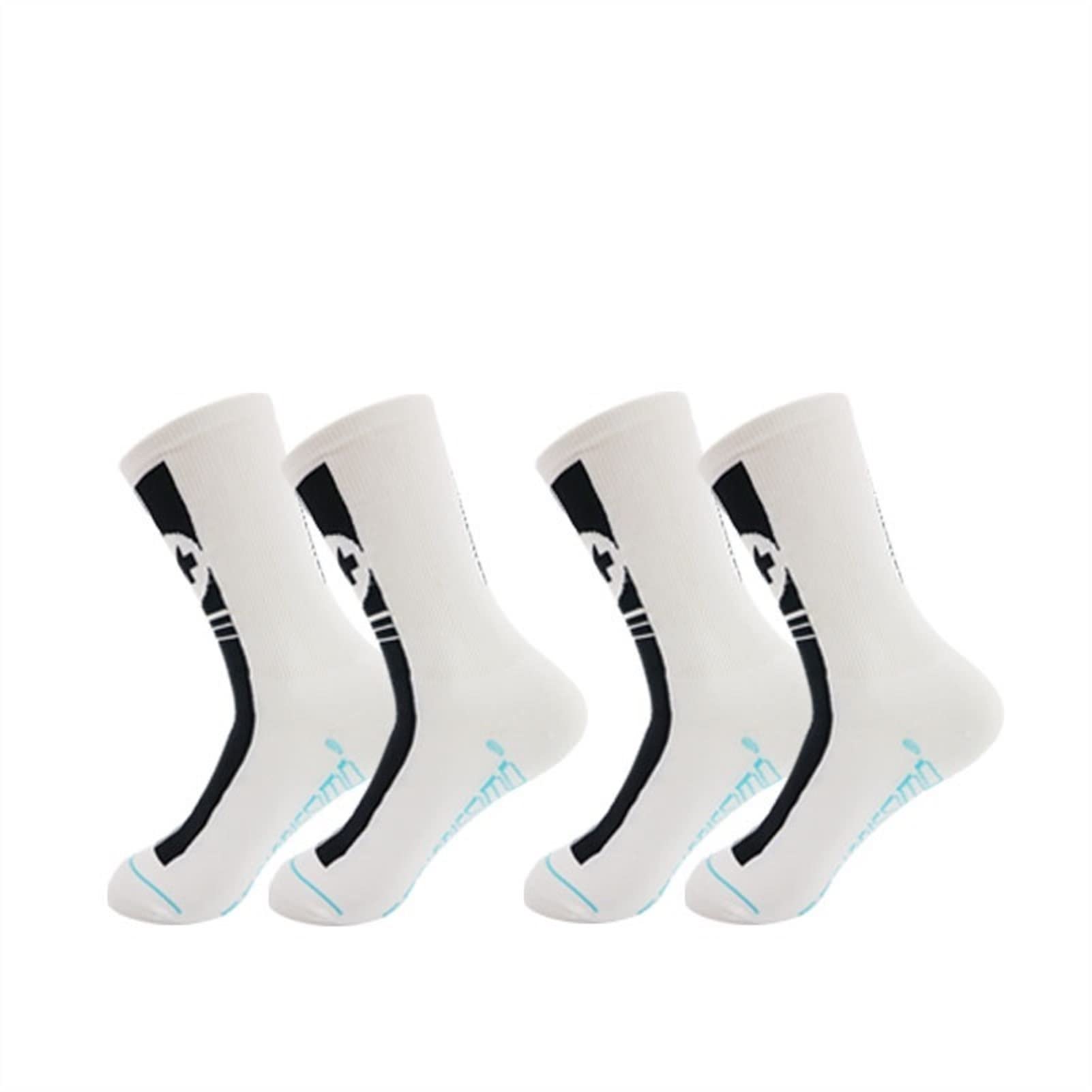 2 Pares de Calcetines de Ciclismo Hombres en Tubo Multicolor Deportes Anti Deslizamiento Calcetines Entrenamiento Calcetines Forrados con Calcetines de Tobillo