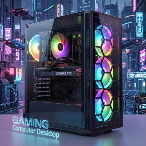 Image of STGAubron Gaming PC Desktop,Core i7-8700,RTX 3070 8G,16GB DDR4,512G SSD