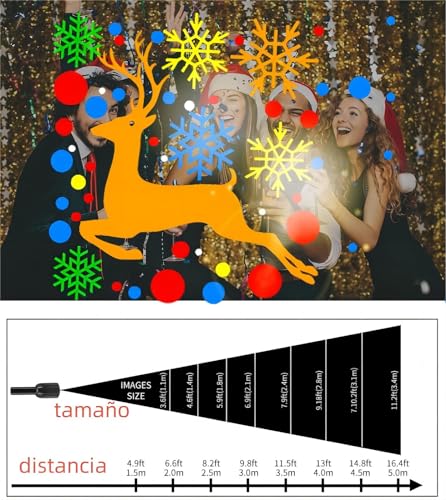 Luces, Home Improvement reflectores luces navidad Marca TOPTHEROAD (3)