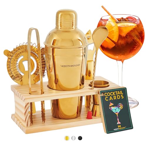Modern Mixology Cocktail Shaker Set - Bartender...