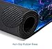 SANWUMIAN Gaming Mouse Pad, Large Non-Slip Rubber Base Mousepad, Keyboard Mouse Mat, Desk Pad with Stitched Edges, 31.5x11.8inch, Dazzling Galaxy