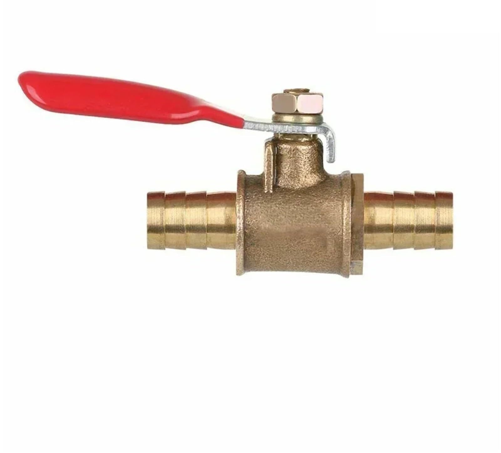 Durable Reusable Reusable Reusableplastic Brass Hose Barb Shut-Off Ball Valve - 6/8/10/12mm(12mm)