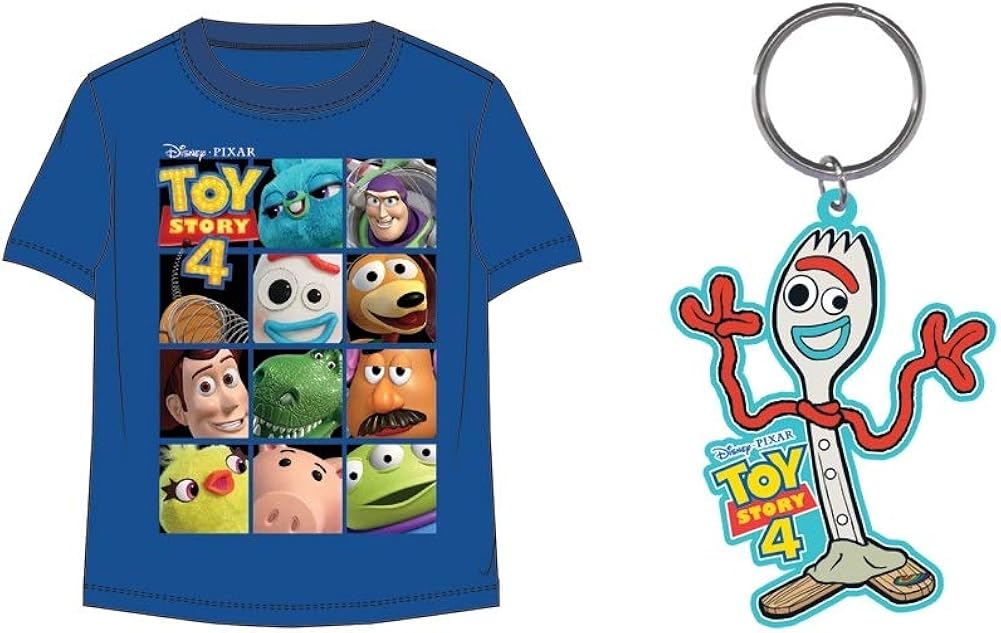 Toy Story Boys Blue Tee Shirt with Forky Keychain Sri Lanka Ubuy