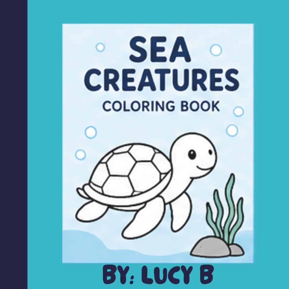 Sea Creatures coloring book