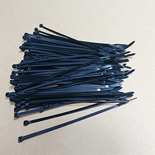 Zip Ties 8 Inch Cable Zip Ties With 50 Pounds Tensile Strength, Black Cable Ties, 100 Pieces Heavy Duty Self-Locking Black Nylon Tie Wraps For Indoor And Outdoor (100 Pcs 8 Inch) #TOP4