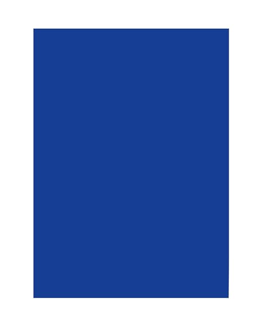 Folia Bringmann - Papel de Colores (130 g/m², DIN A3, 50 Hojas), Color 36 Azul Ultramar