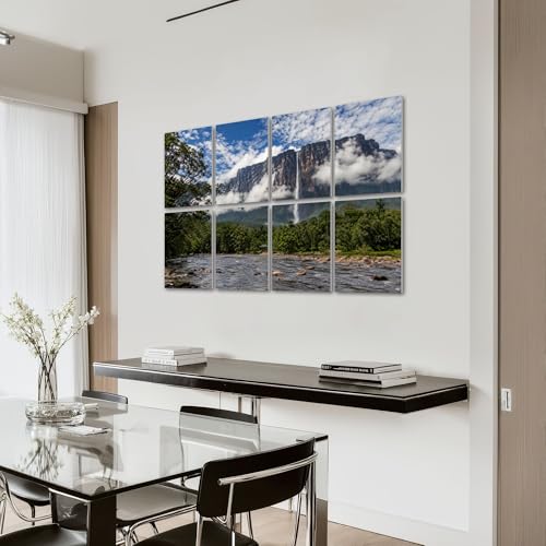 8 Pack Paneles Acústicos Artísticos Absorbentes de Sonido Paneles Decorativos para Pared Autoadhesivos para Estudios de Grabación en Casa 48"x72" miniatura 7