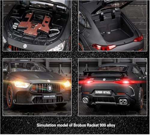 Image of VARIYA ENTERPRISE Exclusive Alloy Metal Pull Back Die-Cast Car Diecast Metal Pullback Toy Car with Openable 6 Doors,Light Music Boys Gifts Toys (1:24 Brabus 900-Multicolor)