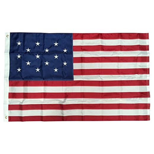 3x5 Ft Nylon Embroidered 15 Stars Spangled Banner American USA Flag