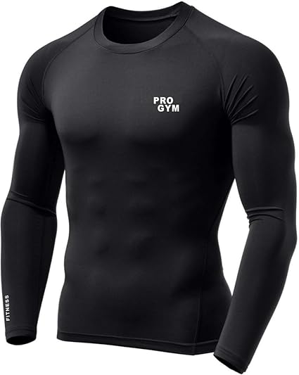 Men's Compression Full Sleeve High Performance Plain Cool Dry Athletic Fit Multi Sports Stretchable T-Shirts for Men