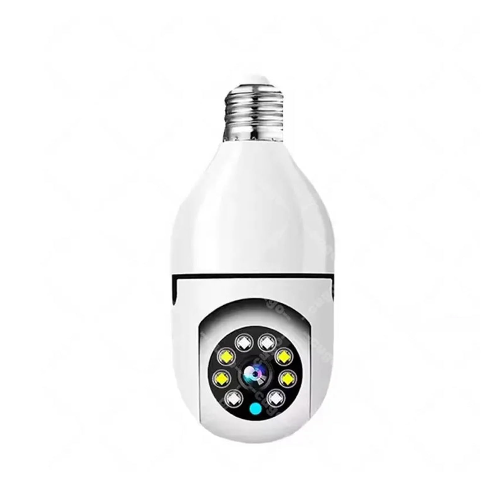NCAEVGXRWJT 8MP E27 Bulb WiFi PTZ Security Cam 10X Zoom Color Night Vision Human Tracking Baby Monitor(1ps Cam No Card)