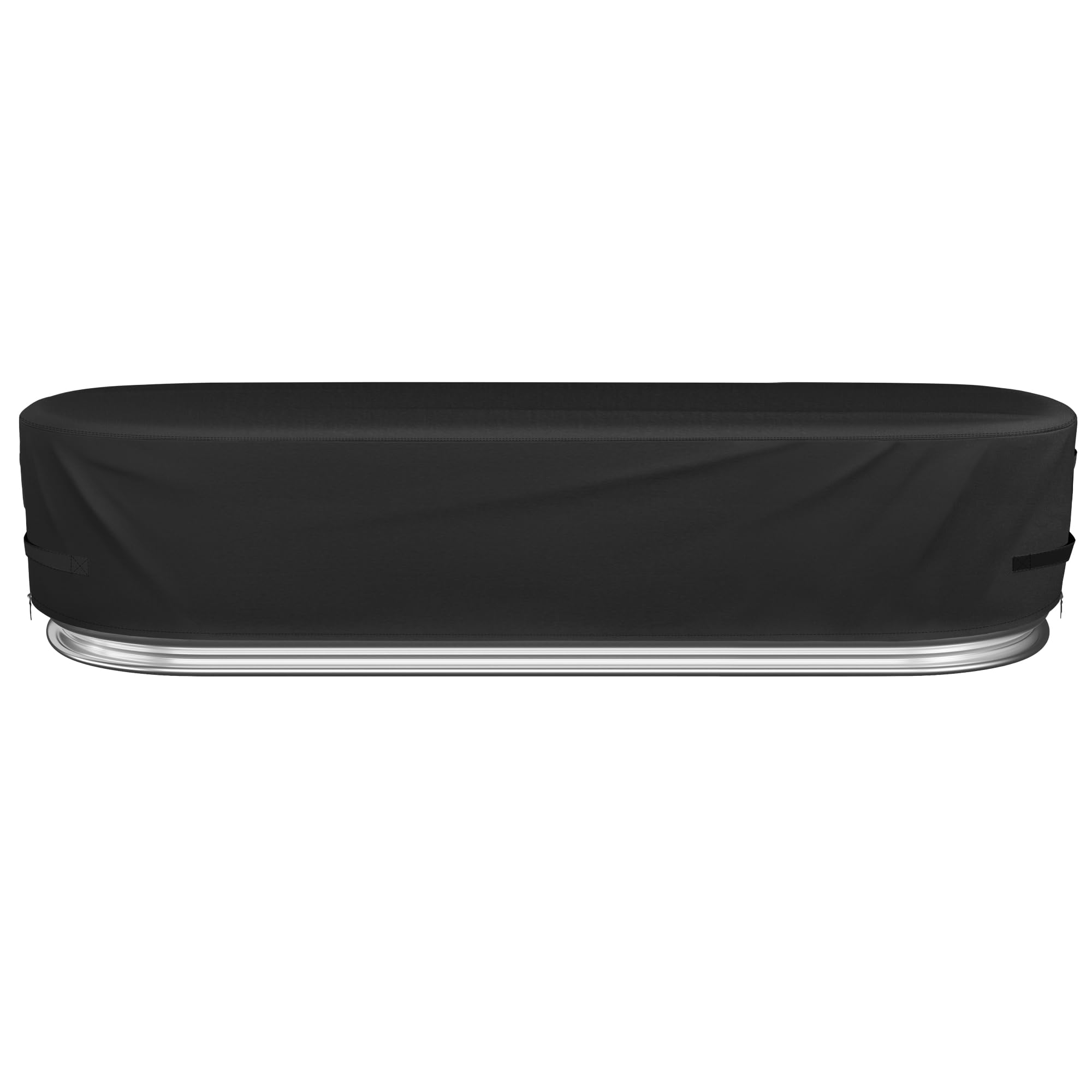 iBirdie Outdoor Waterproof 2 x 2 x 8 Stock Tank Cover for Ice Bath Cold Plunge Pool - 600D Heavy Duty Weatherproof Oval Tub Covers Compatible for