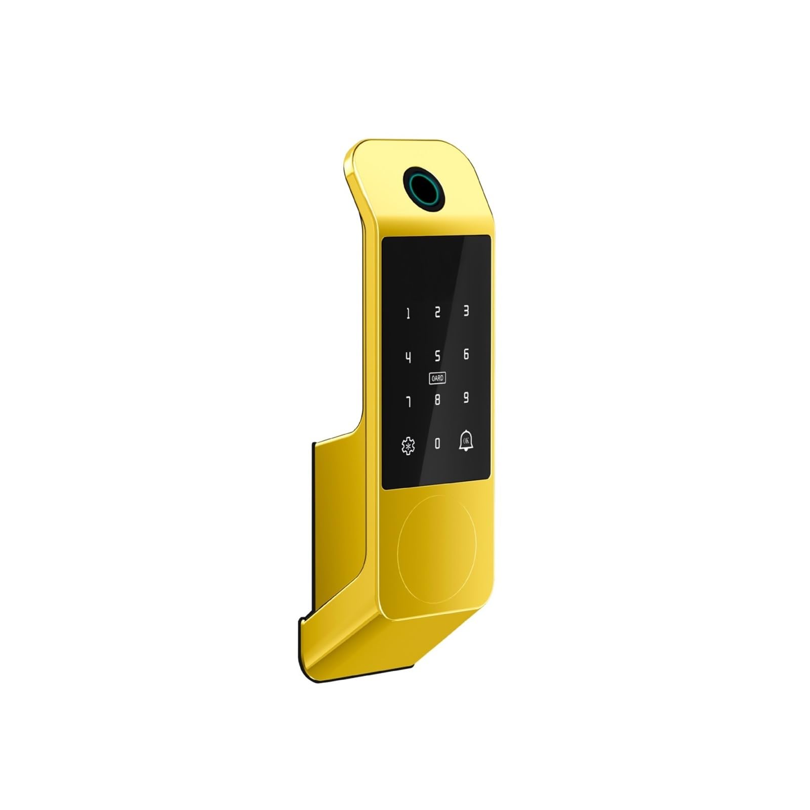 DIGNIFE Smart Door Lock, 3D Face Recognition Waterproof Smart Door Lock Fingerprint Password Old Style Bull(Gold)