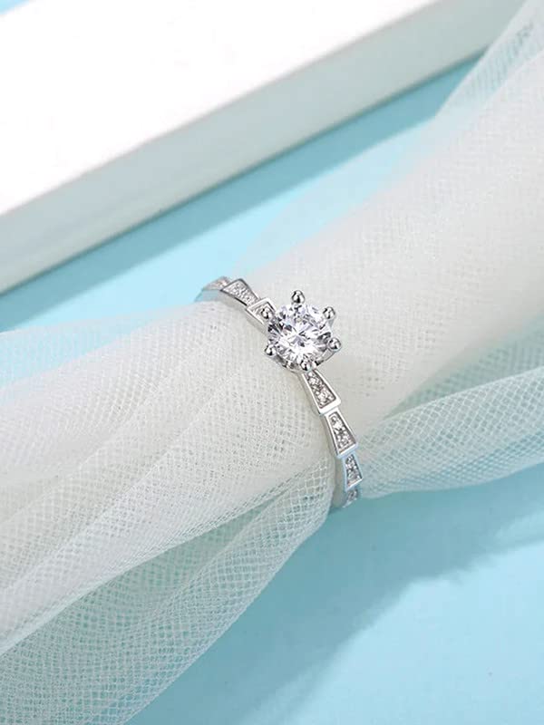 Adjustable Crystal Ring for Stone Finger, Silver Toned, A5 Crystals