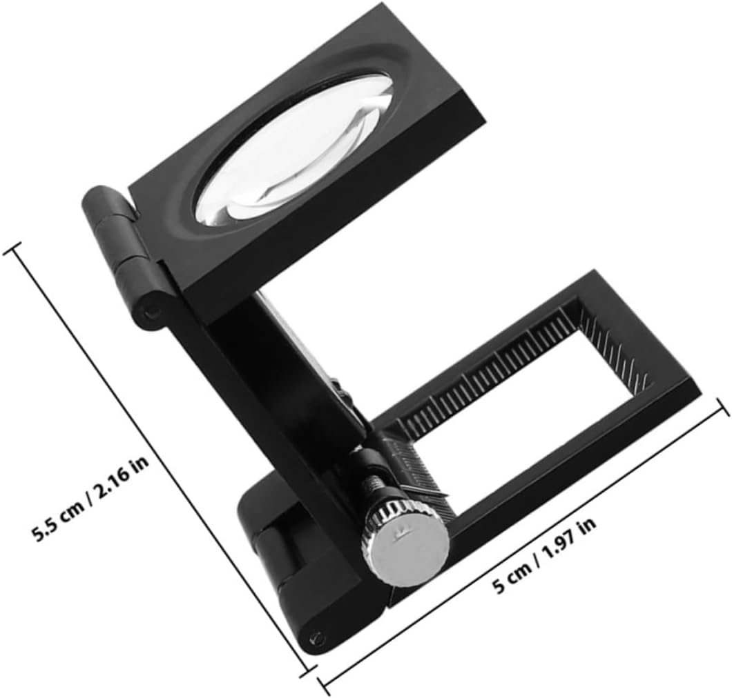MAGICLULU 30mm 10x Tri-fold Magnifier with Pointer Jewelry Loupe for Jewelers Desktop Folding Magnifying Glass for Jewelry Inspection and Collecting
