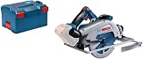 Bosch Professional 18V System BITURBO Cordless Hand-Held Circular Saw GKS 18V-68 GC (2500-5000 min-1 no-Load Speed, Compatible with Guide Rails, Without Battery/Charger, L-BOXX 238) - 1