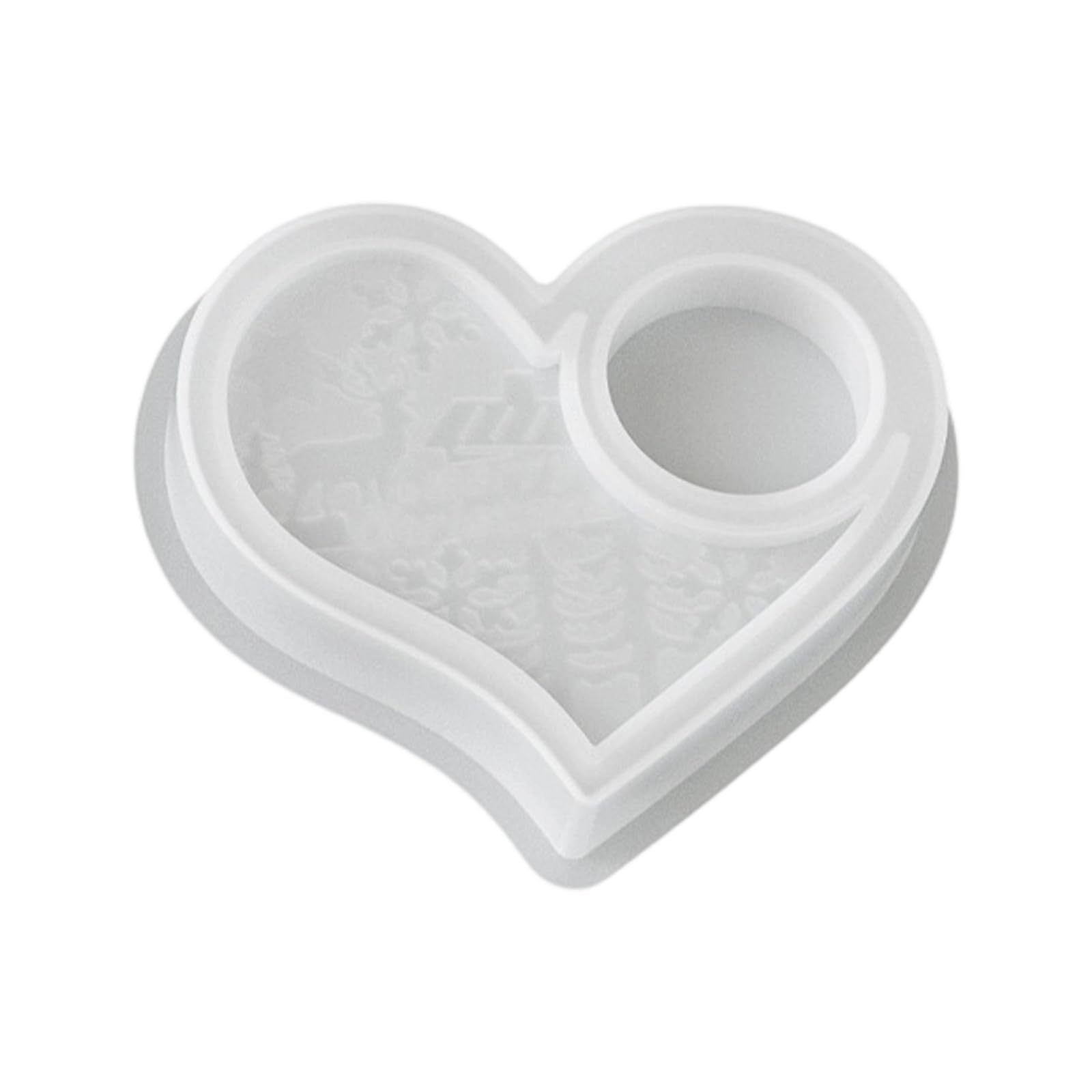 SHINLHUA Christmas Mold for Wax and Projects, Flexible Silicone Mold for Holiday Decor and Home Table Uses Christmas Holiday Wax Silicone Festive Making Winter Home Decor