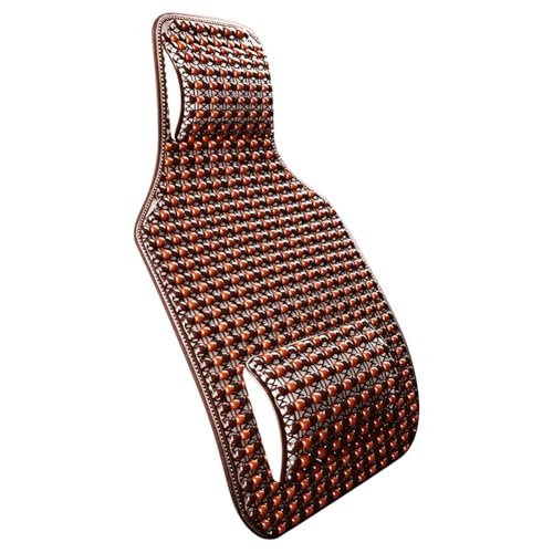 Coussin de siège de massage en perles de bois jaune pour auto