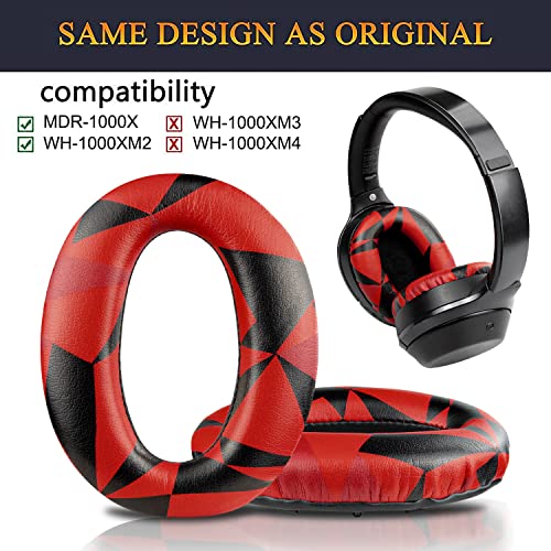 SOULWIT Replacement Earpads Cushions for Sony WH-1000XM2 (WH1000XM2) & MDR-1000X (MDR1000X) Headphones - Image 2