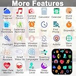 Smart Watch for Women(Answer/Make Call), 1.85" HD Smartwatch, Fitness Tracker with 100+ Sport Modes, IP68 Waterproof, Heart Rate/Sleep/Spo2 Monitor, Activity Tracker for Android and iPhone - Image 5