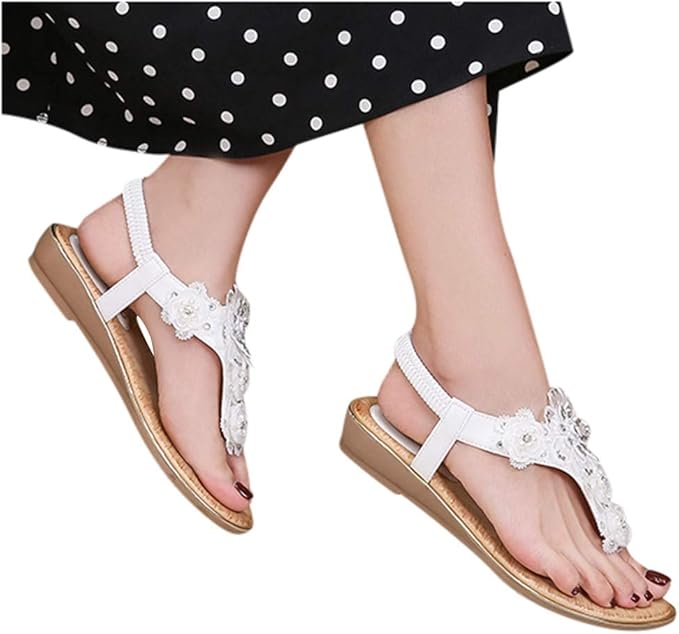 Sandals Women's Split 42 Flat Sandals Slippers Women Comfortable Summer  Leisure Shoes Flip Flop Summer Shoes Comfortable Summer with Heel Slide  Sandal Mules Beach Sandals : Amazon.de: Fashion