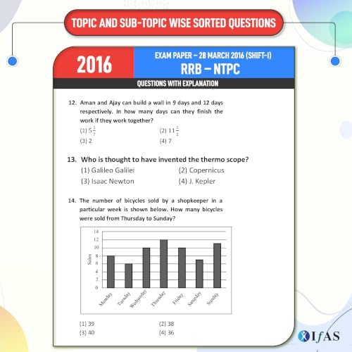 Image of RRB NTPC Book 2026 | 30 RRB NTPC Previous Year Solved Question Papers with Detailed Solutions & 10 Mock Tests | Best RRB NTPC PYQ Book for Graduate & Under Graduate Level Railway CBT 1 Exam | IFAS