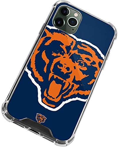 Skinit Clear Phone Case Compatible with iPhone 12 Pro Max - Officially Licensed NFL Chicago Bears Retro Logo Design