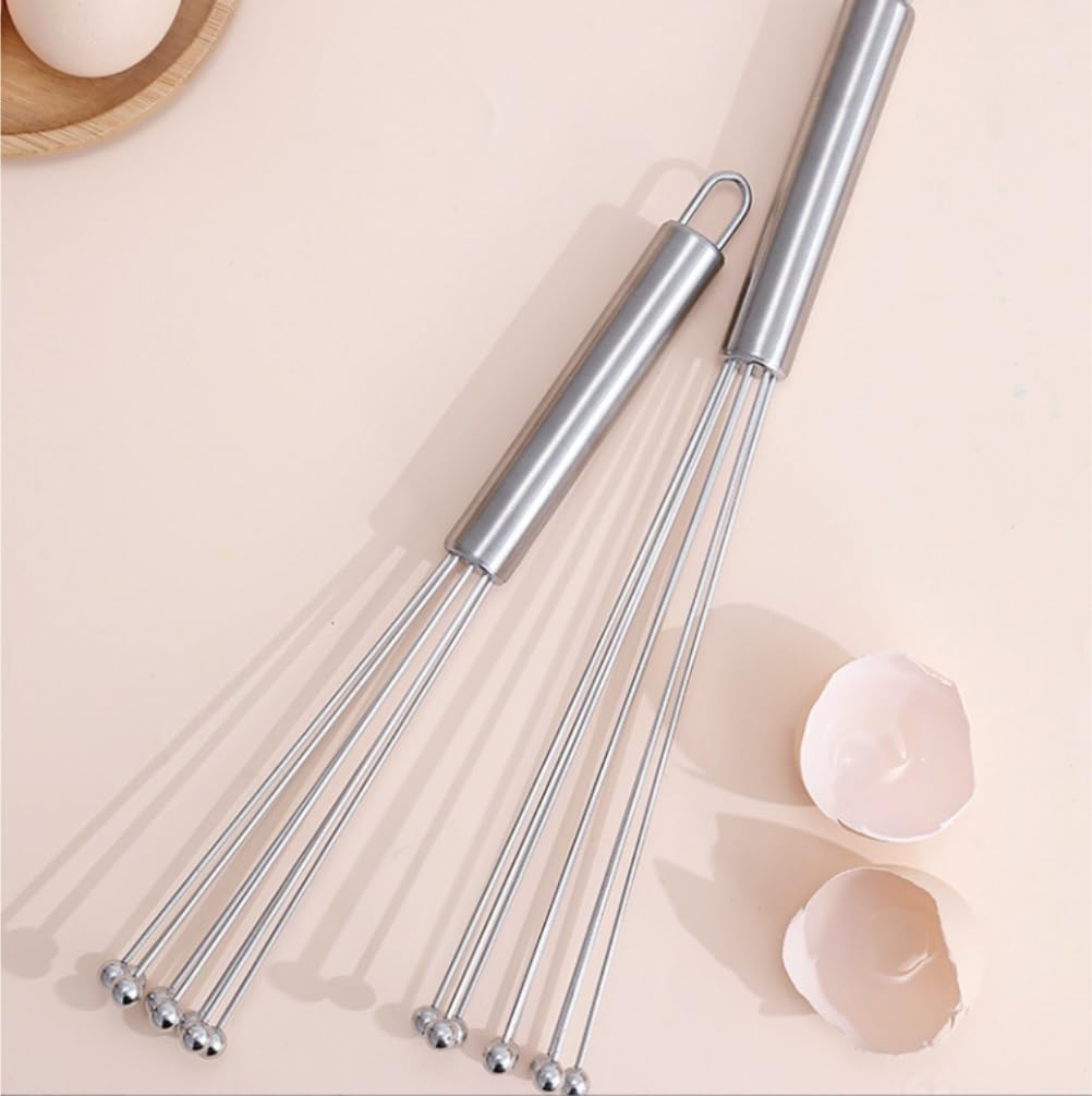 Frusta per Uova Utensili da Cucina Frusta da Cucina A Sfera in Acciaio Inox, Sbattitore Manuale Adatto for Mescolare, Mescolare, Montare Strumenti di Cottura(25cm)