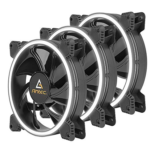 Antec - Ventole per ventola da 120 mm, a LED, colore: bianco, serie Orion, 3 confezioni