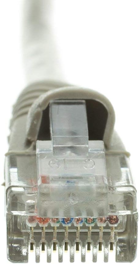 eDragon Cat5e Ethernet Patch Cable, (20 Feet/6 Meters), Snagless/Molded Boot, Grey, (4 Pack)